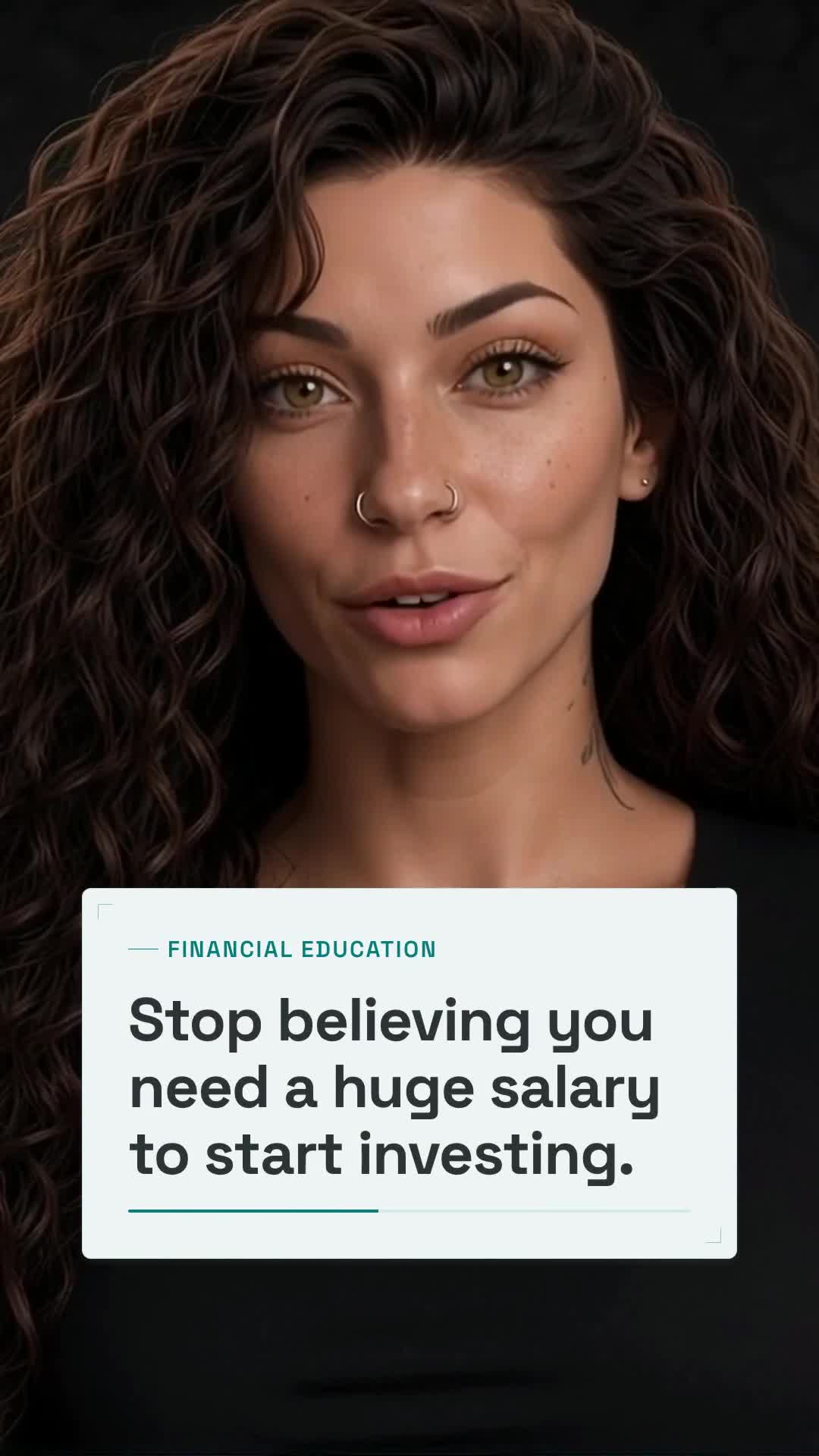 Sample talking-head Short frame